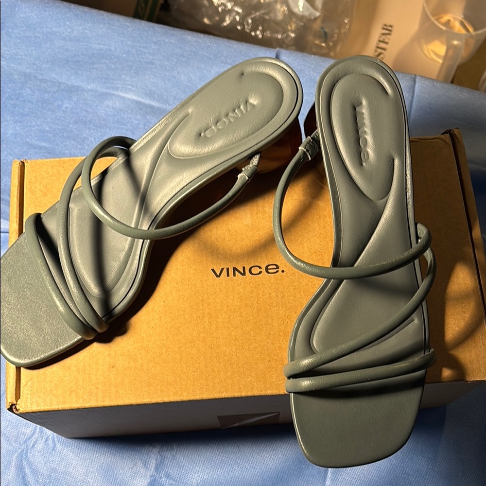 Vince Women's Strappy Sandals - Gray